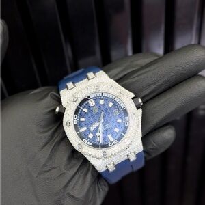 Luxury Blue and Silver Watch